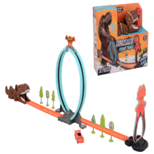 Lanceerauto op dino racebaan